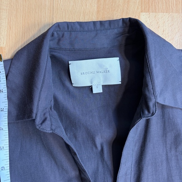 Brochu Walker Havana Tiered Chocolate Brown Dress Small - Picture 4 of 8